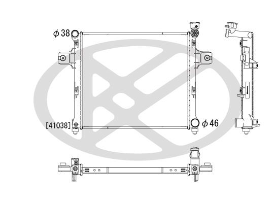 Kühler Motor (automatikgetriebe) passt zu: JEEP COMMANDER, GRAND CHEROKEE III 5.7 06.05-12.10