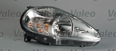 Scheinwerfer R (Halogen, H4/W5W, elektrisch, mit motor, einsatzfarbe: silber, blinkerfarbe: durchsichtig) passt zu: ABARTH GRANDE PUNTO, FIAT GRANDE PUNTO -01.08