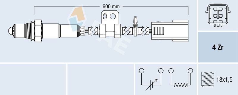 Abgasdrucksensor (anzahl der Pins: 2/3) passt zu: LEXUS LX, TOYOTA AURIS, AVENSIS, COROLLA, LAND CRUISER 200, VERSO 2.0D/2.2D/4.5D 10.06-