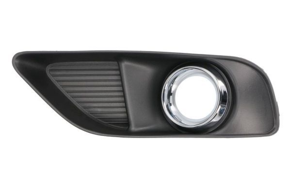 Stoßstangengitter vorne L (mit Löchern für Halogenscheinwerfer, schwarz/silber, SRT-8) passt zu: CHRYSLER 300 C II 04.11-10.14