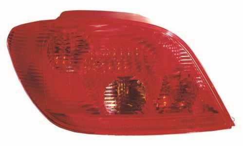 Lampe hinten L (P21W/R5W, blinkerfarbe geräuchert, glasfarbe rot) passt zu: PEUGEOT 307 Hatchback 5D 08.00-04.12